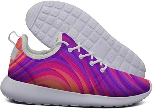 Amazon Co Jp Optionon サイケデリックなバックグラウンドかわいい女性用プリントバスケットボールスニーカー スポーツ アウトドア