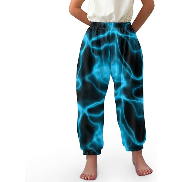 Vita Con Coulisse Pantaloni Harem Bambini Boho Cotone Largo