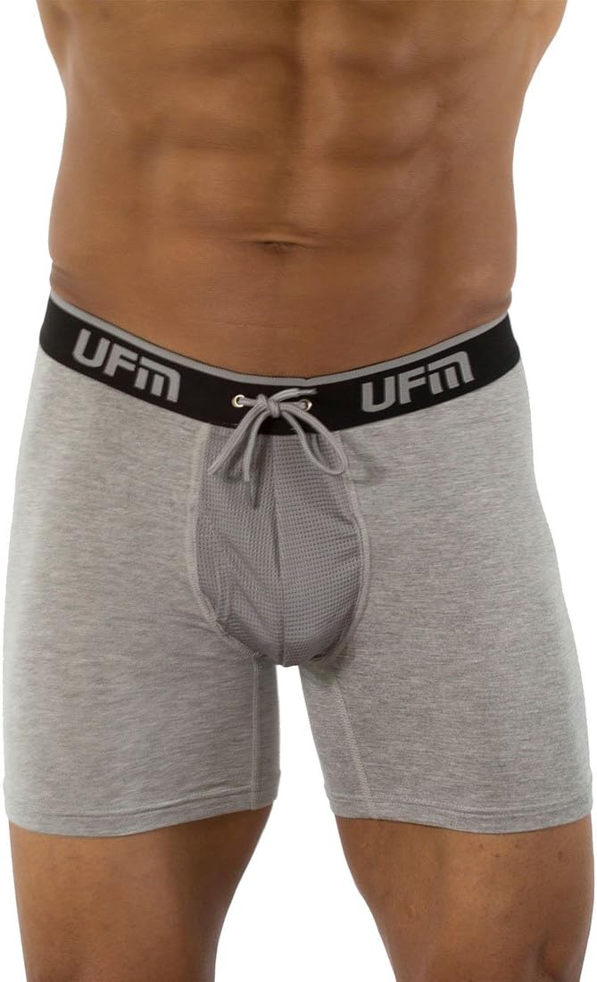 UFM 15cm Boxer Briefs Adjustable Pouch Underwear Athletic Work Everyday Use Gen4 Gray