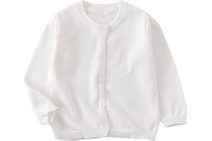 YAGATA Toddler Sweaters Baby Boys Girls Cardigan Sweatshirt Cotton Button Up Knit Long Sleeve Jacket Fall Tops