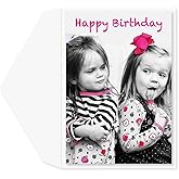 Graphique BFF’s Birthday Card | Funny Card for Best Friend | Embellished with Glitter Accents | Color-Coordinated Envelope | 5" x 7"