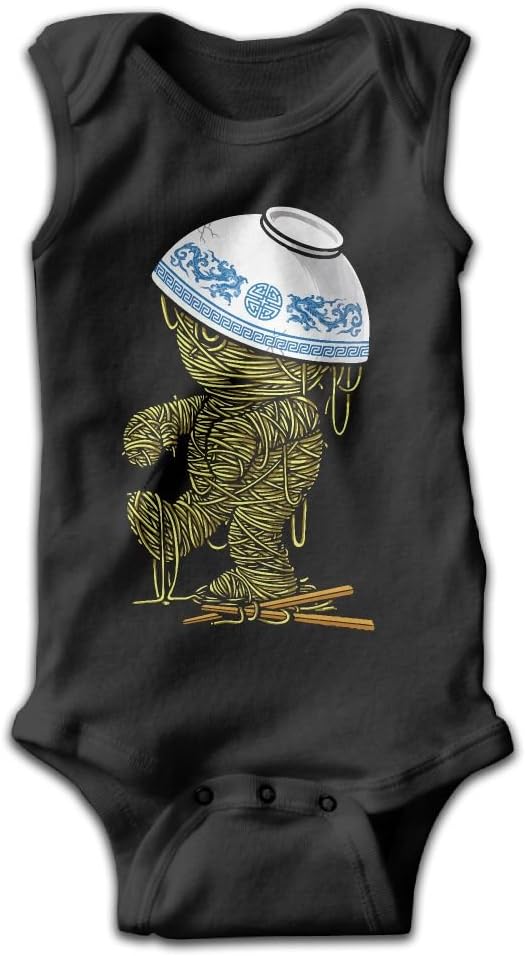 HHH Ramen Mummy Cute Summer Sleeveless Infant Baby's Climb Romper | Crawling Clothes