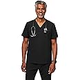 FIGS Chisec Scrub Top for Men – 3 Pockets, Tailored Fit, Squared V-Neck, 4-Way Stretch, Moisture-Wicking Men's Scrubs