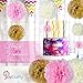 18pc Tissue Paper pom poms Flower kit- Size 8 10 14 Inch in Multi Color Pack for Party Decorations!