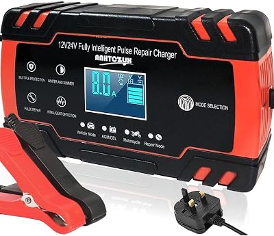 PROFIKLA 12V/24V 8A Smart Battery Charger with Repair Mode