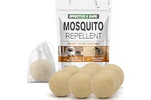 AUDQQM Mosquito Repellent for Patio, Indoor Mosquito Repellent Balls, Mosquito Control for Garage, Outdoor Yard Mosquitoes Deterrent, Mosquitoes Repellant for Room, Keep Mosquito Away for Travel-8P