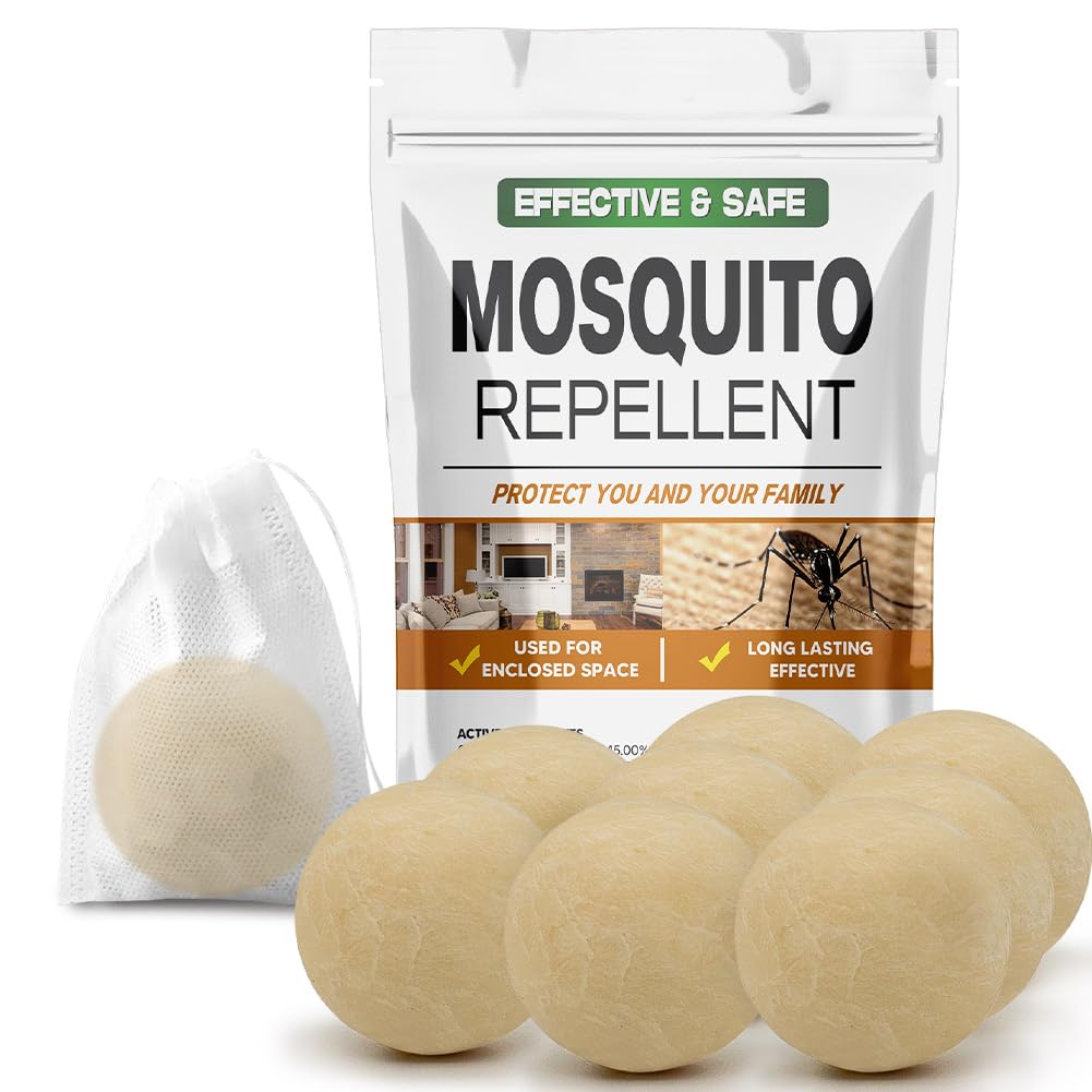 Photo 1 of AUDQQM Mosquito Repellent for Patio, Indoor Mosquito Repellent Balls, Mosquito Control for Garage, Outdoor Yard Mosquitoes Deterrent, Mosquitoes Repellant for Room, Keep Mosquito Away for Travel-8P