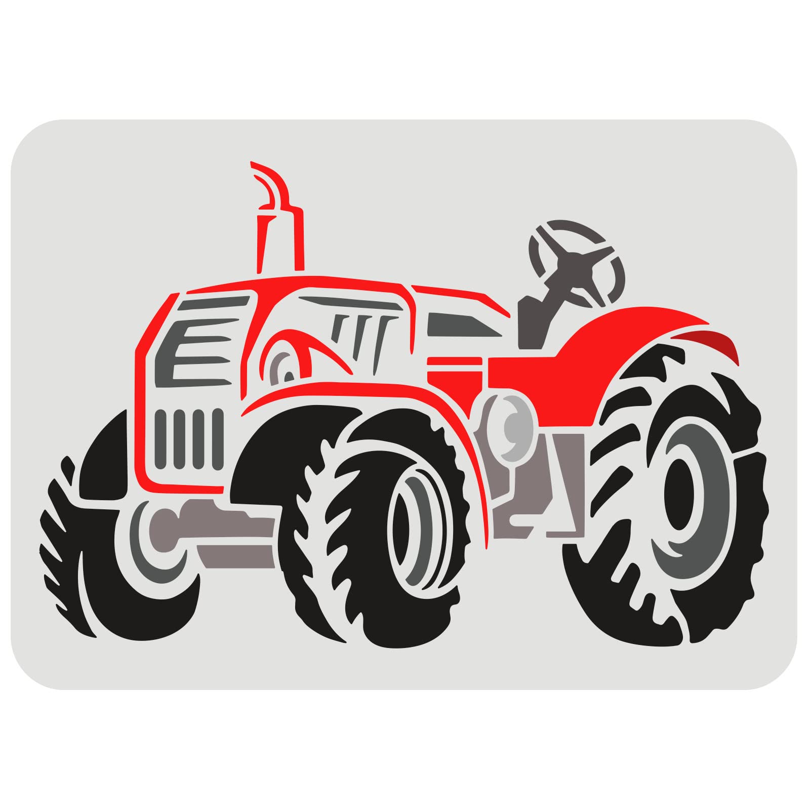FINGERINSPIRE Farm Tractor Stencil 29.7x21cm Large Tractor Ride Drawing Template Plastic PET Vehicle Stencil for Wall Wood Fabric, DIY Art and Craft Stencils Country Farmhouse Home Decor