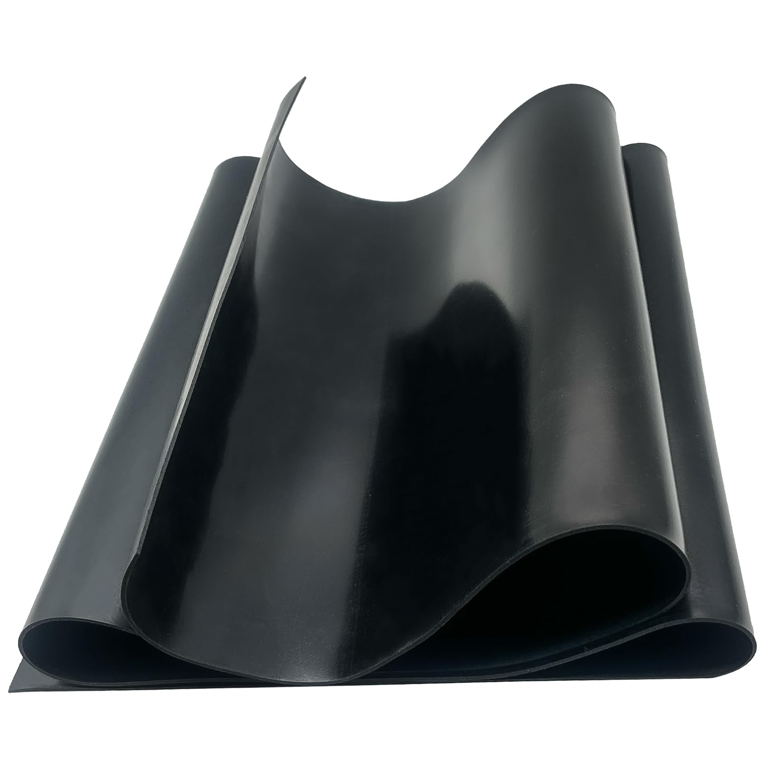 Rubber Strip 300mm(W) x1.5mm(T) x1m(L) Neoprene Rubber Sheet Solid Rubber Rolls for DIY, Washers, Crafts, Pads, Flooring Protection, Supports, Leveling, Weather Seal — image 1