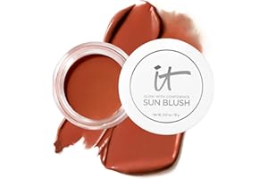 IT Cosmetics Glow with Confidence Sun Cream Blush - Blendable & Buildable Blush + Bronzer for a Pop of Sun-Blushed Color - 24HR Hydration with Hyaluronic Acid, Peptides & Vitamin E- 0.63 oz