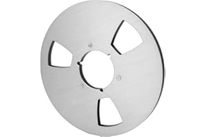 Audio Tape Empty Reel, Professional 1/4 10.5 Inch Empty Reel Reel 3 Hole Universal Opening Machine Part Stainless Steel Screw