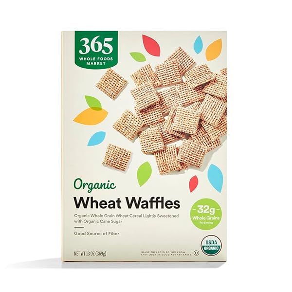 365 BY WHOLE FOODS MARKET, ORGANIC WHEAT WAFFLES CEREAL, 13 OZ