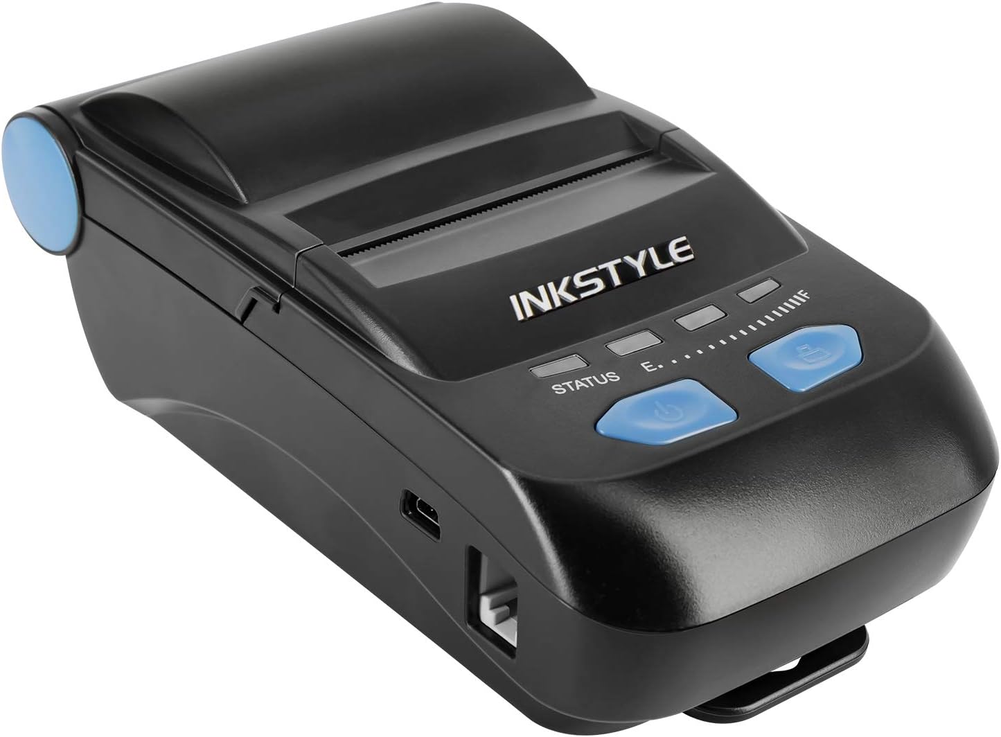 Bluetooth Thermal Receipt Printer, INKSTYLE 58MM Mini Portable Wireless Thermal Printer [Bluetooth + USB 2.0 Wired] with High-Speed Printing, Compatible with ESC/POS Print Commands Set, Easy to Setup