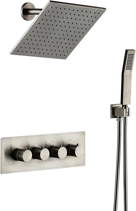 Shower Fixtures All Metal Value Included Shower System 10 Inches