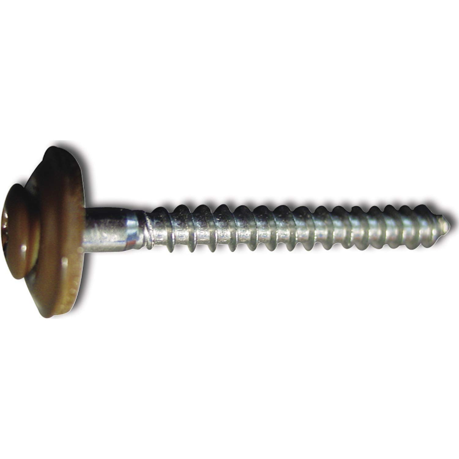 Reisser-Schraubentechnik 71200/2 RAL8014 Plumbing Screw 4.5X 25 TX20 Stainless Steel A2 Head Coated Pack of 200