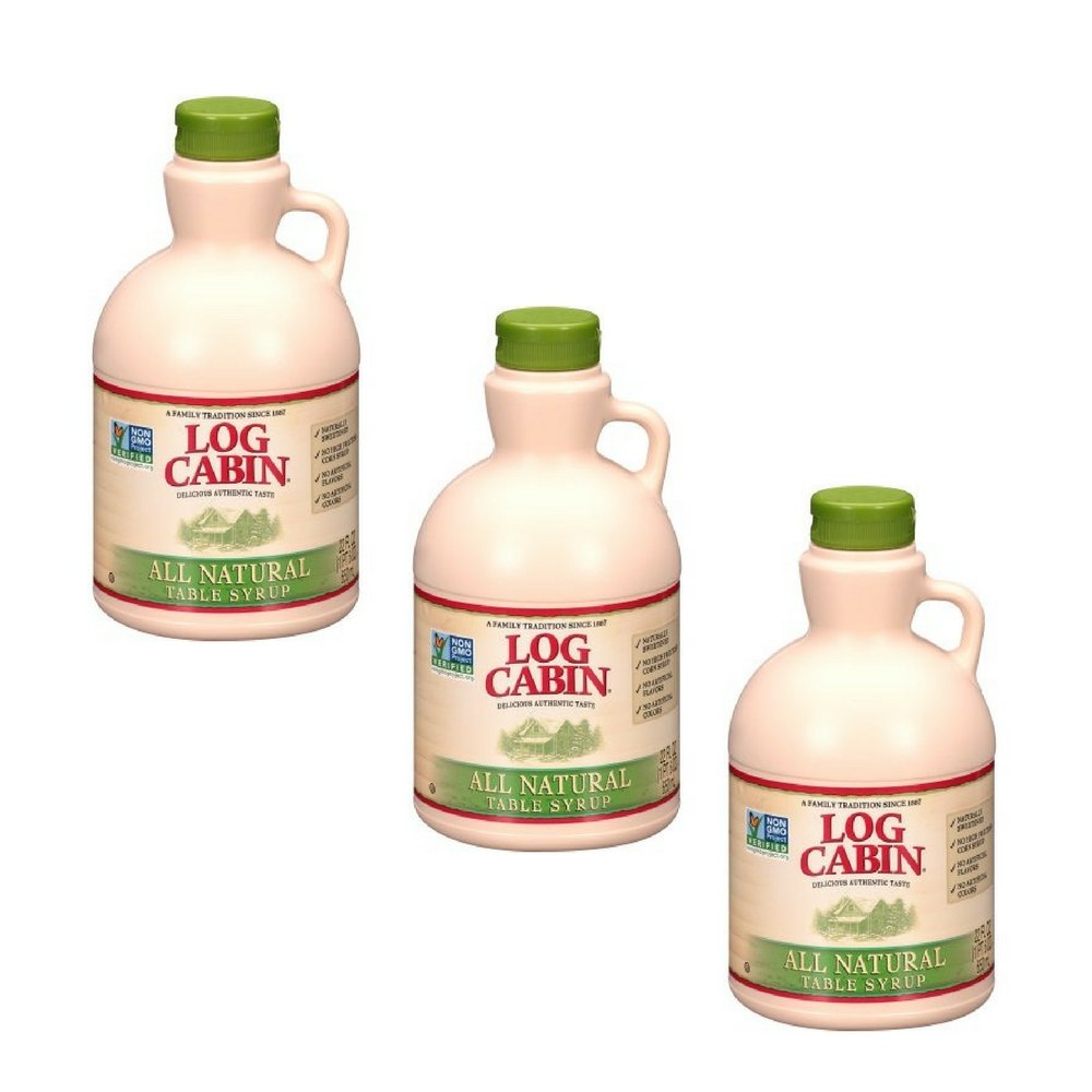 Amazon Com Log Cabin All Natural Syrup 22 Oz Pack Of 3
