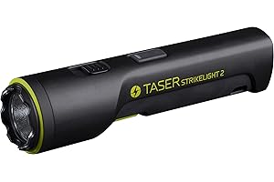 TASER StrikeLight 2 Rechargeable Self-Defense Flashlight with Painful 10 µC Stun Charge | Portable, Lightweight Protection for Running, Jogging, Pet Walking, Camping, Hiking, and Outdoors