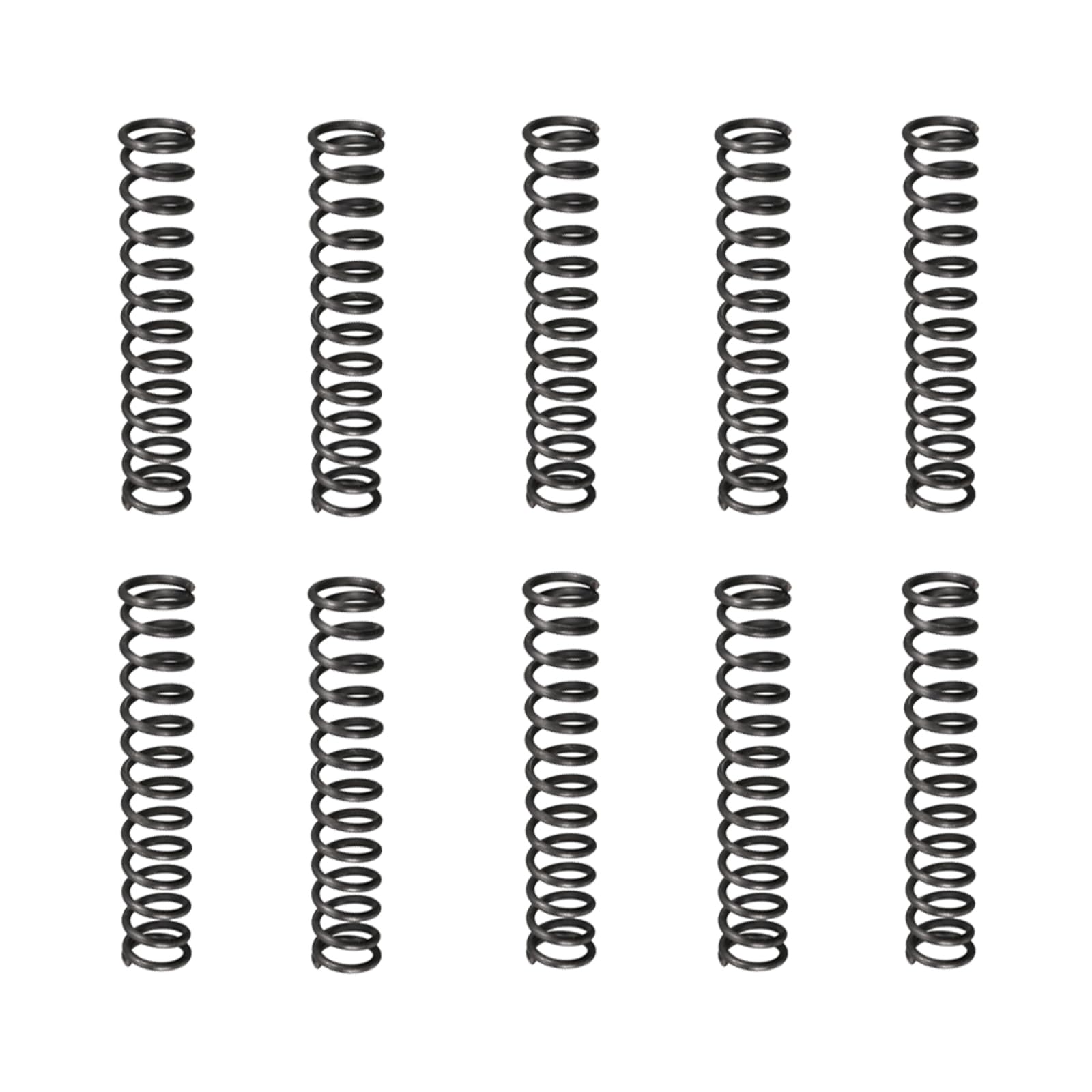 DTGN 1.2x9x50mm(DxODxL) Compression Spring - 20Pack - Good for Machinery - Spring Steel Extension Spring - Black