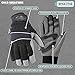 Men's Hi-Dexterity Winter Gloves, 60-gram Thinsulate, Synthetic Leather Palm, Medium (Wells Lamont 7745M),Grey