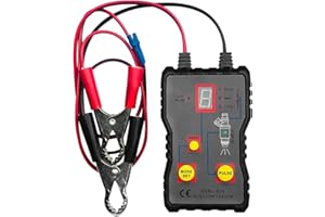 AUCELI Fuel Injector Tester Cleaner Kit, 12V Car Injector Tester with 2 Adapters 4 Pulse Modes, DIY Cleaning Tool Set with Short Circuit Protection, Automotive Gasoline Injector Tester MZ620