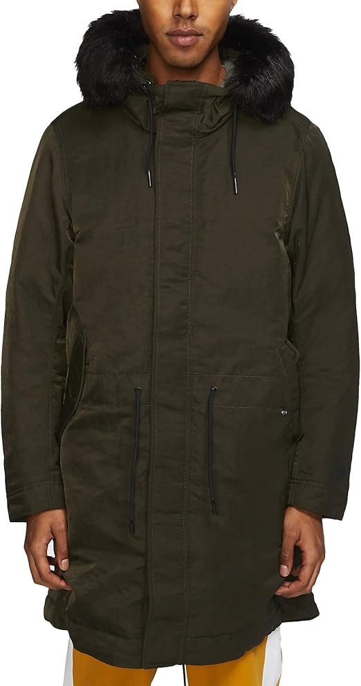 mens nike fur coat
