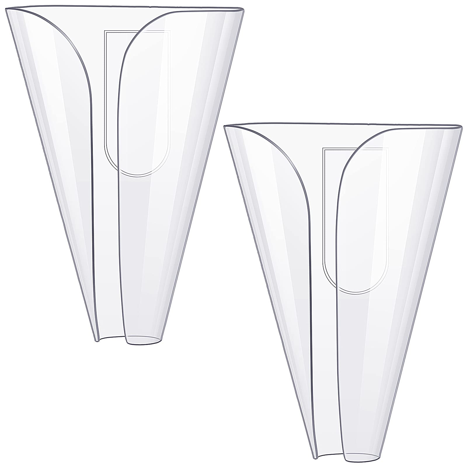 Photo 1 of CHENGU 2 Pcs Plastic Soap Holder Drainage Wall Mounted Soap Saver Tray Self Draining Dish No Drilling for Shower Wall Home Bathroom Counter Bathtub Kitchen Sink Accessories(Clear)