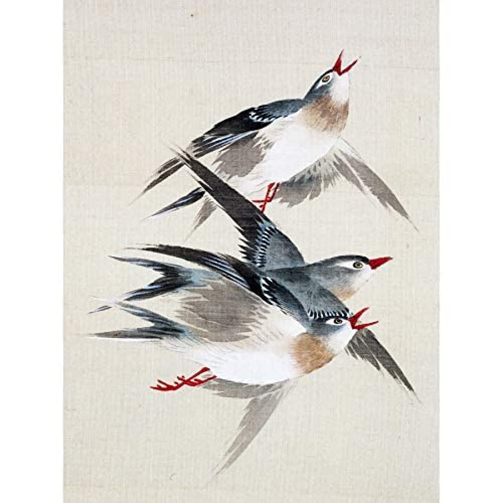 Artery8 Okamoto Pictures Flowers Birds Japanese 17 Painting Unframed Wall Art Print Poster Home Decor Premium