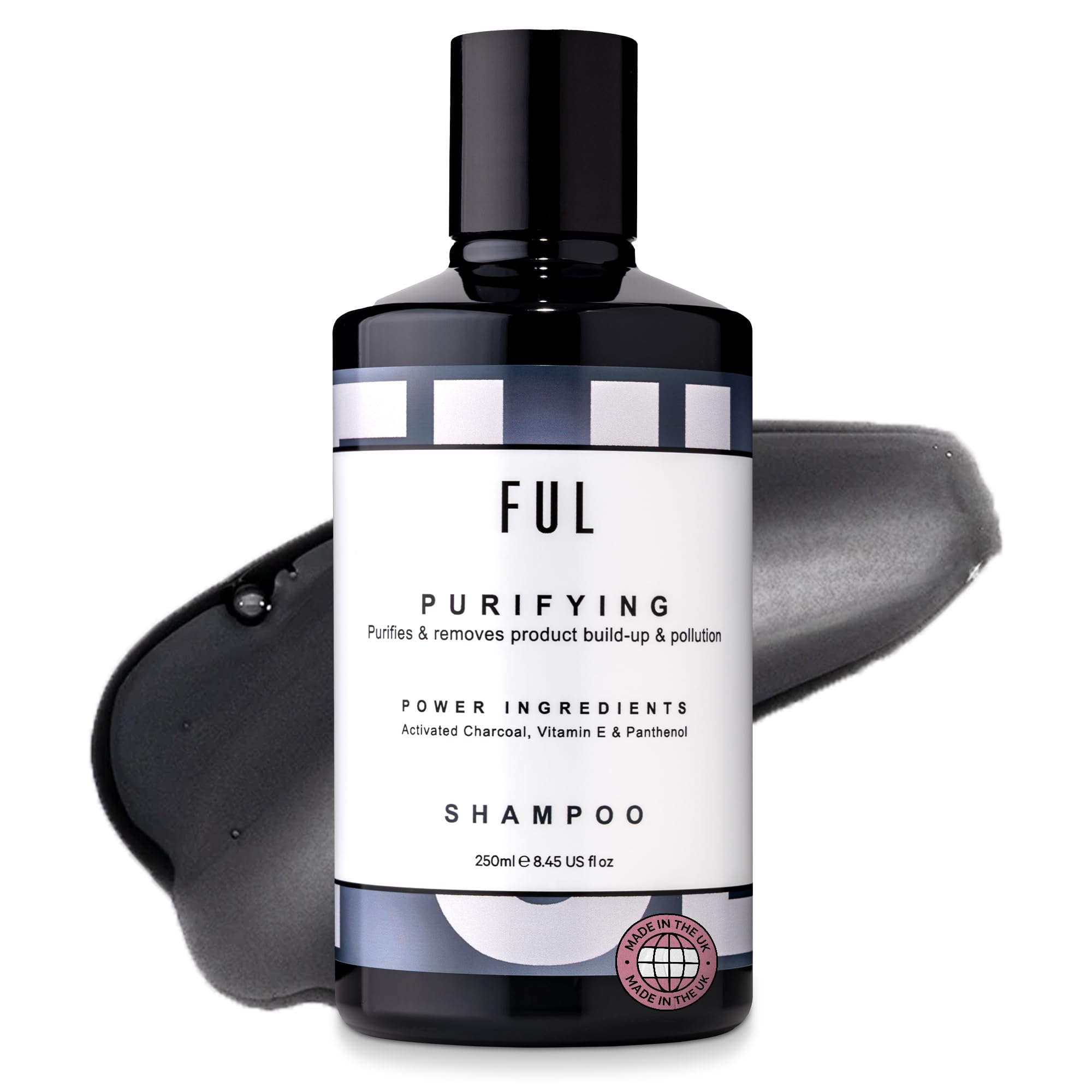 FUL Clarifying Shampoo & Scalp Scrub, Deep Cleansing Hair Care for Oily and Greasy Hair, Purifies & Removes Product Build-Up. Moisturising Shampoo for Greasy Hair and Dry Scalp