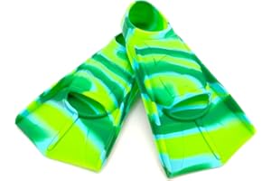 Fadgesy Swimming Training Fins,Comfortable Silicone Flippers for Swimming and Diving,Size Suitable Kids Girls Boys Adult