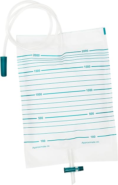 E&E 2000ml Urine Drainage Bags 10pcs Non-Sterile with T-Tap Valve