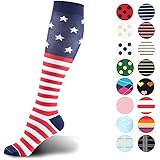 HLTPRO Compression Socks for Women & Men 20-30 mmHg - 1 to 6 Pairs Compression Stockings Best for Running, Crossfit, Travel, Nurse, Maternity Pregnancy