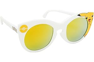 ARKAID Pokeball Sunglasses for Kids, Official Pokémon Shades with UV400, One Size Fits Most Kids