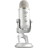 Logitech for Creators Blue Yeti USB Microphone for Gaming, Streaming, Podcasting, Twitch, YouTube, Discord, Recording for PC
