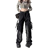 Y2K Baggy Ripped Jeans for Women – Wide Leg Butterfly Print & Star Patch Distressed Denim Pants High Waist Streetwear