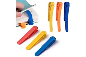 6 PCS Automatic Bookmark, Smart Bookmarks for Women Men BookAccessories Silicone Book Mark Bible Book Markers Bookmarks for R