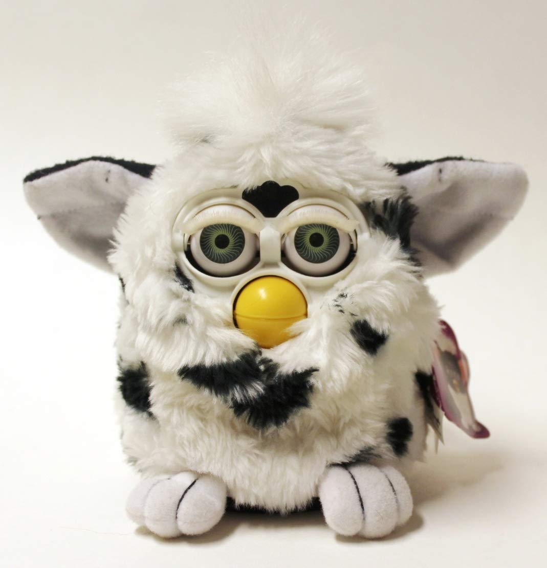 black and white furby