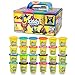 KIDDY DOUGH Compound Color Modeling and Sculpting Playset with 24 Individual 3-Ounce Cans – Exclusive Bulk Party Pack