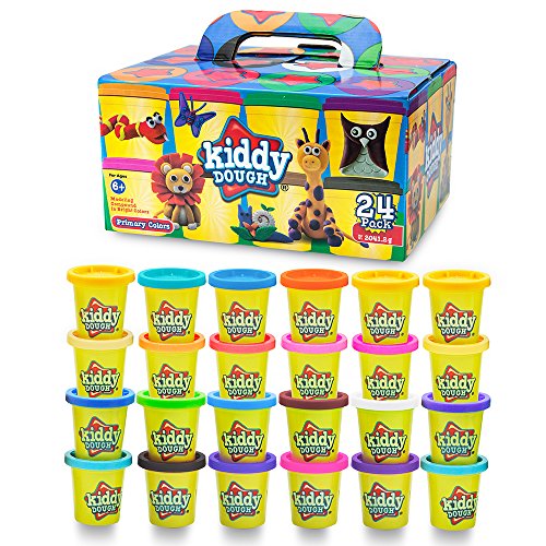 KIDDY DOUGH 24 Pack of Color Mega Modeling Compound & Sculpting