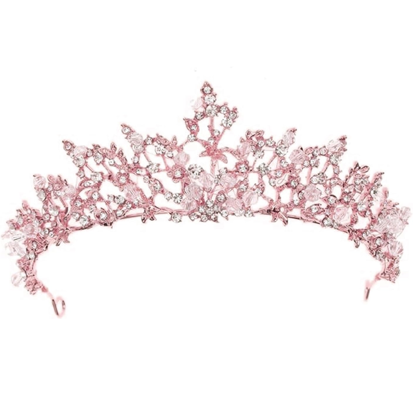 TITIVATE Tiara Crystal Crown Wedding Tiara Bridal Tiara Crystal Rhinestone Tiara Crown Princess Tiara, Crystal, Rhinestone, Alloy,