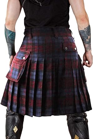 Falda escocesa para hombre de Tartán Kilts Mittellanger con ...