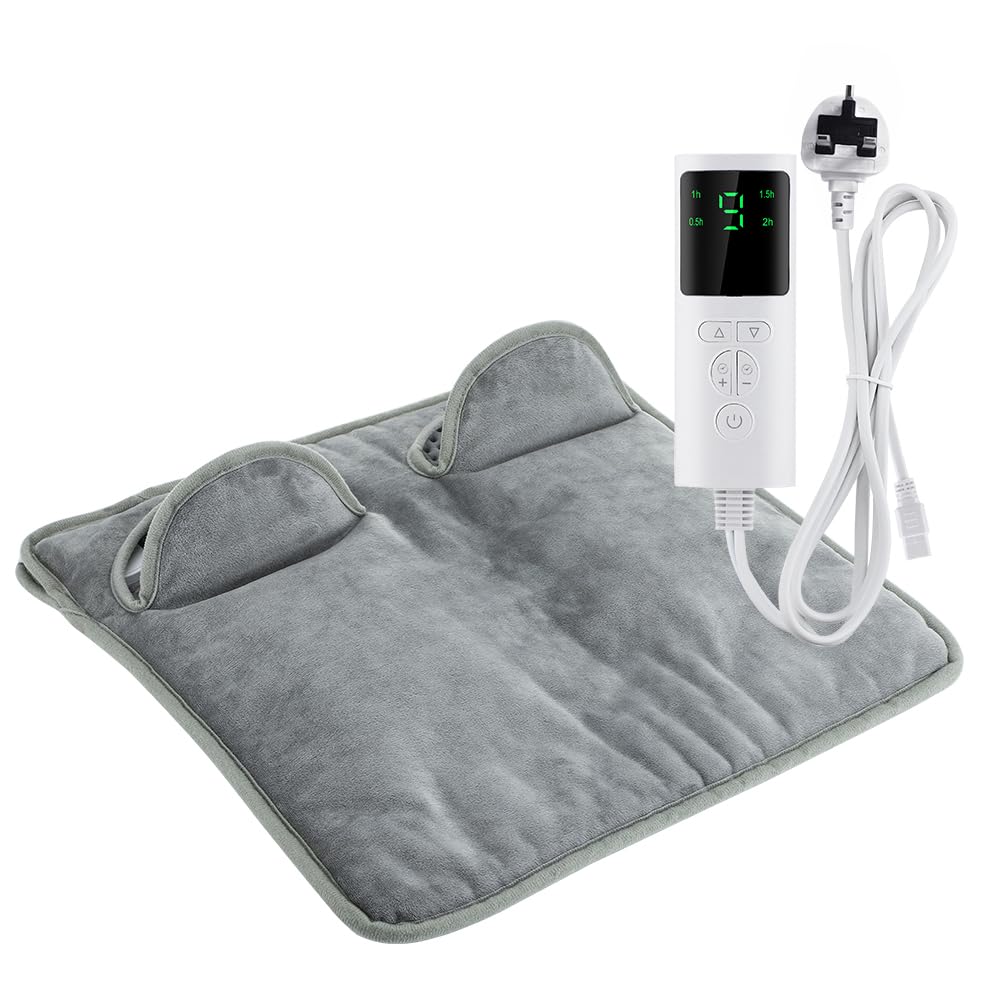 Electric Heated Foot Warmer, Heating Pad for Feet with 9 Heating Settings 4 Timers, Auto Shut Off and Machine Washable-Fast Heating Pad Cushion for Foot, Back and Full Body for Women Men