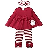 XUANHAO Baby Girl Clothes Infant Toddler Girl Clothes Fall Winter Outfits Long Sleeve Ruffle Tops Girls Pants Sets 3-24M