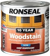 Ronseal 10 Year Woodstain Deep Mahogany 250ml view 3