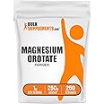 BulkSupplements.com Magnesium Orotate Powder - High Absorption Magnesium Supplement - Unflavored & Gluten Free, 1g per Serving, 250g (8.8 oz) (Pack of 1)