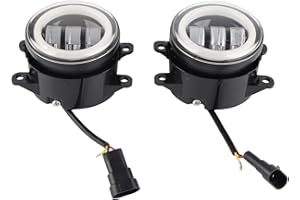 XTevu Driving Fog Lights, 3.5in Round LED Motorcycle Driving Lights Fog Spotlights Auxiliary Pod Lamps for Motorcycle Car ATV