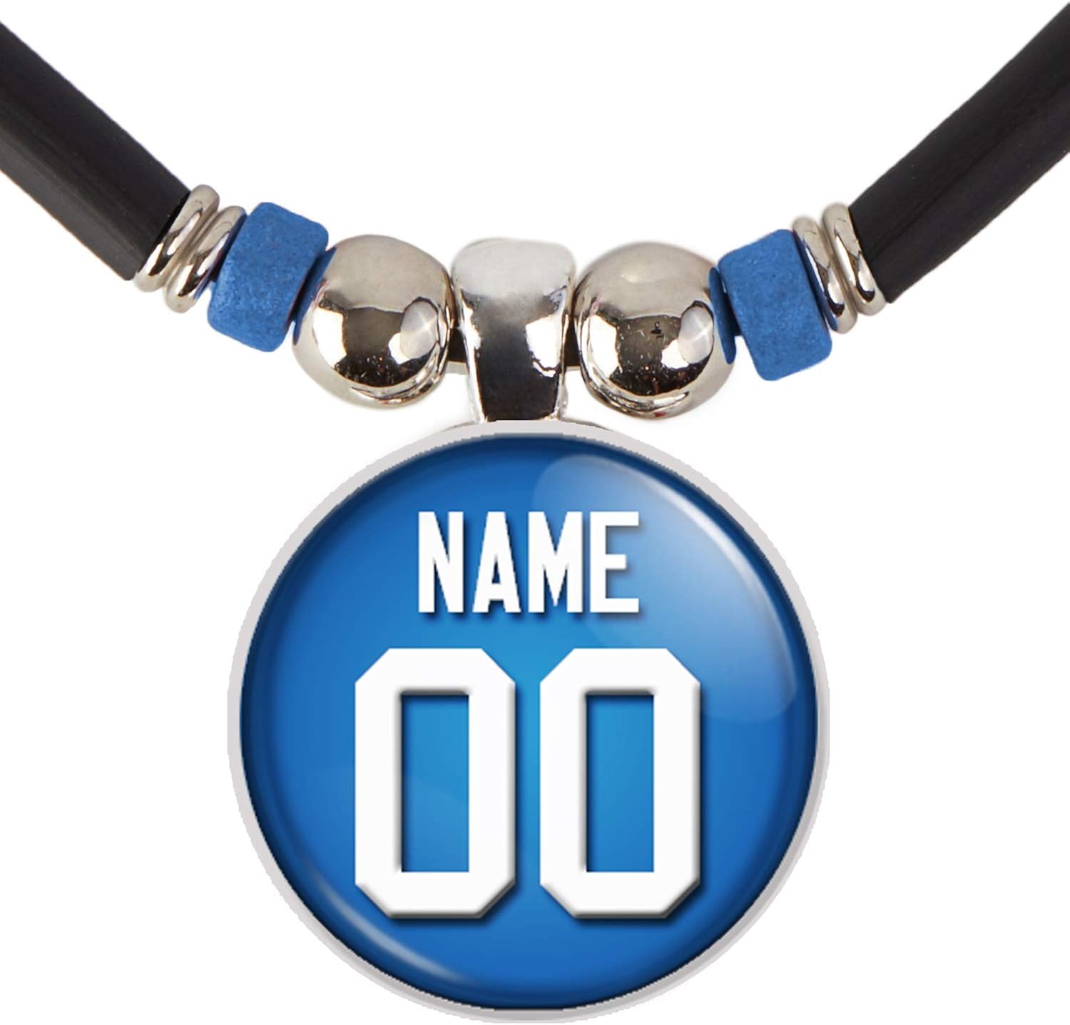 SpotlightJewels Personalized Football Jersey Necklace. Football Charm