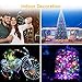 Solar Light String 2pack 100LED Copper Wire Lights Outdoor 33ft Waterproof 8 Modes Fairy Lights for Xmas,Patio, Bedroom, Patio, Wedding, Party for Heepow (Multi-Color)
