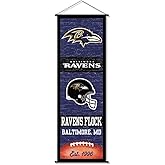 Baltimore Ravens Banner and Scroll Sign