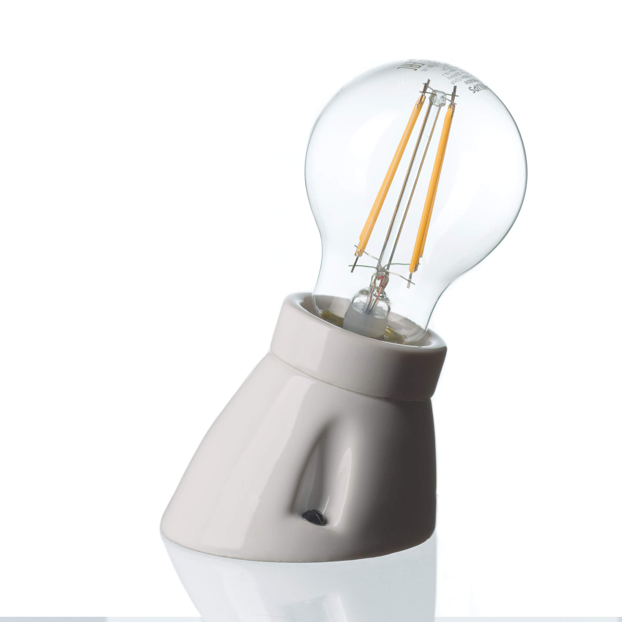 The Cable Store Ceramic Industrial E27 Ceiling/Wall Light Angled Lamp Holder