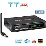GT MEDIA TT Pro DVB-T/T2 DVB-C Decodificador TDT, TV Digital Terrestre Cable Receptor con Antena USB WiFi, MPEG-2/4 H.265 HEVC AVS+ FTA 1080P Full HD Soporte PVR Ready, CCcam, Newcam, Youtube